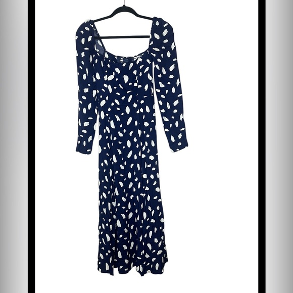 Reformation Sigmund Dress Splatter Print size 0 - Picture 3 of 9